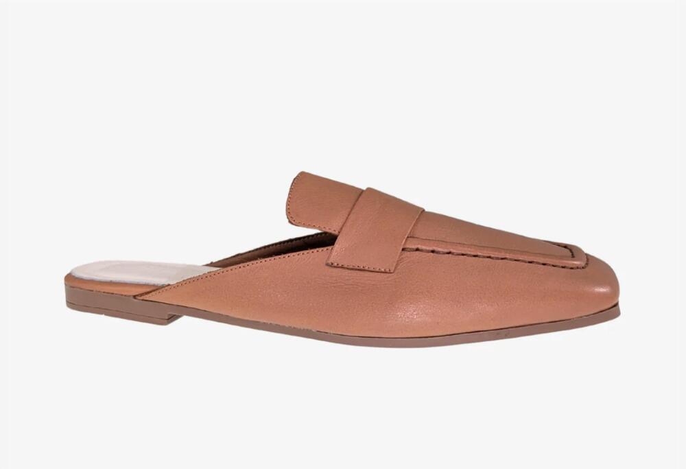 NEW ATELIERS women's seta mules in tan